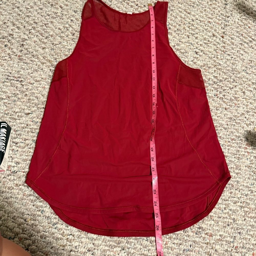 Lululemon Sculpt Tank II Dark Sport Red- Size Small - Picture 4 of 5
